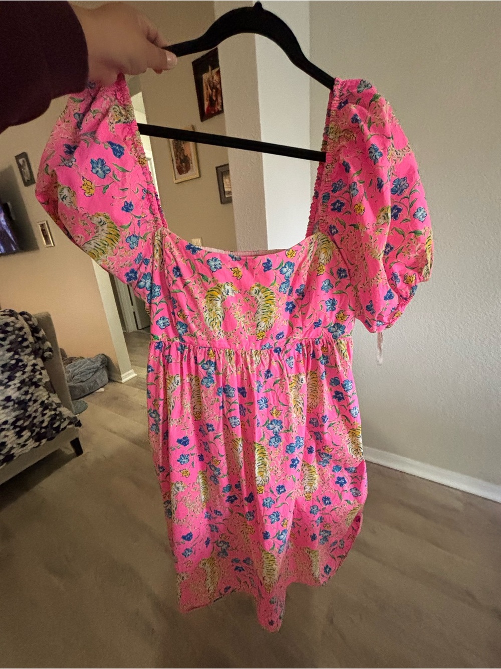 Lilly Pulitzer Kay Babydoll Dress tiger Garden - Picture 4 of 7